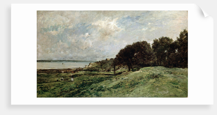 The Seashore near Villerville, 1875. by Charles François Daubigny