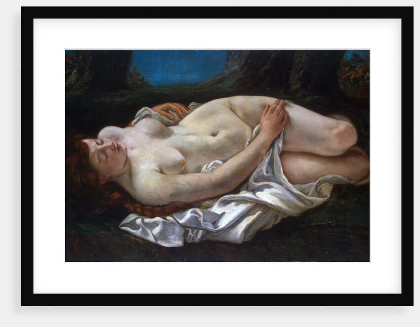 Reclining Woman, 1865. by Gustave Courbet