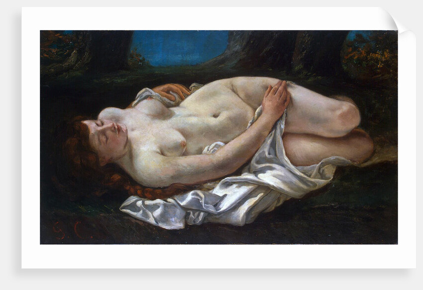 Reclining Woman, 1865. by Gustave Courbet