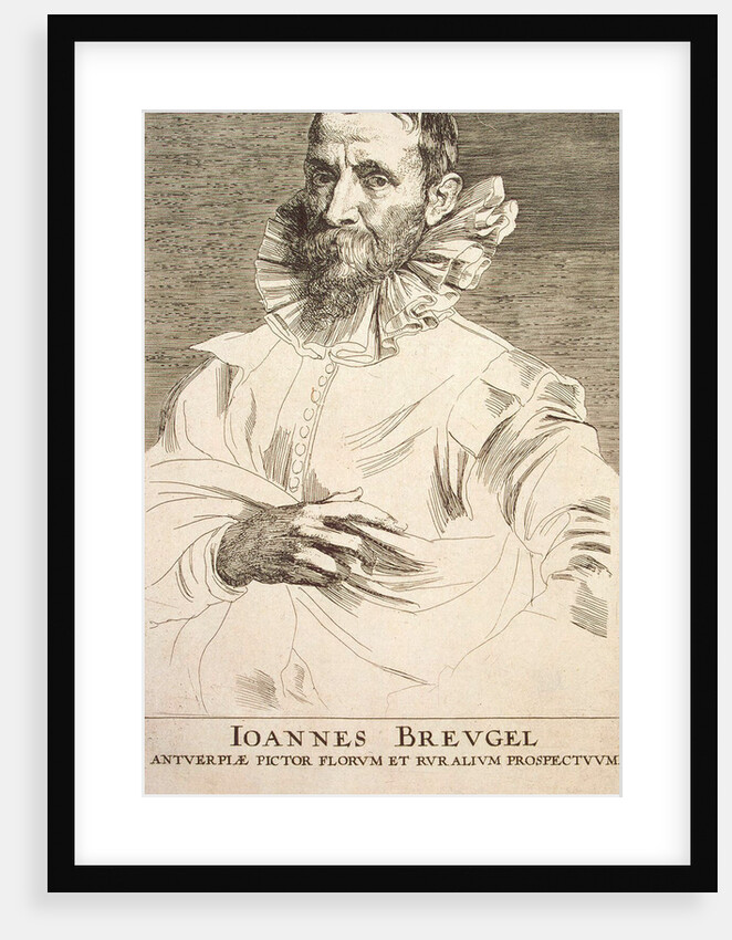 Portrait of the artist Jan Brueghel the Younger, first third of 17th century by Anthony van Dyck