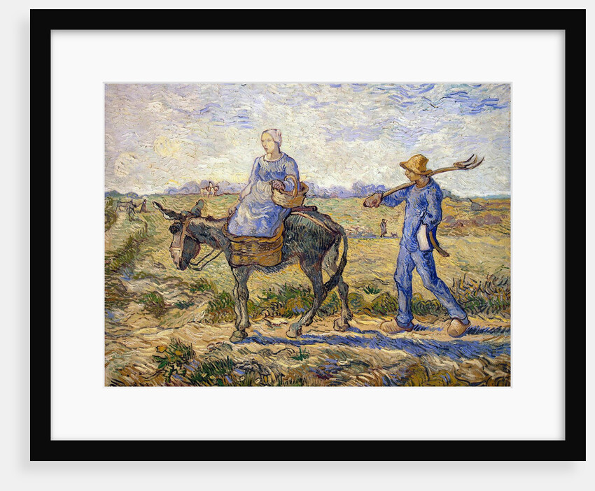 Morning: Going out to Work, 1890. by Vincent van Gogh