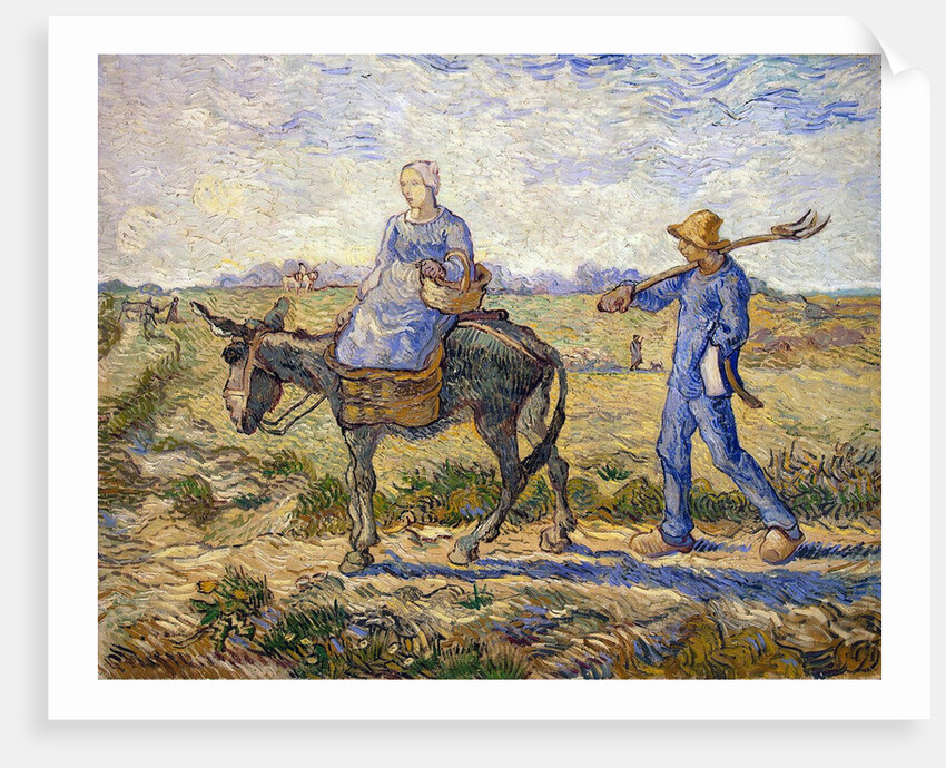 Morning: Going out to Work, 1890. by Vincent van Gogh