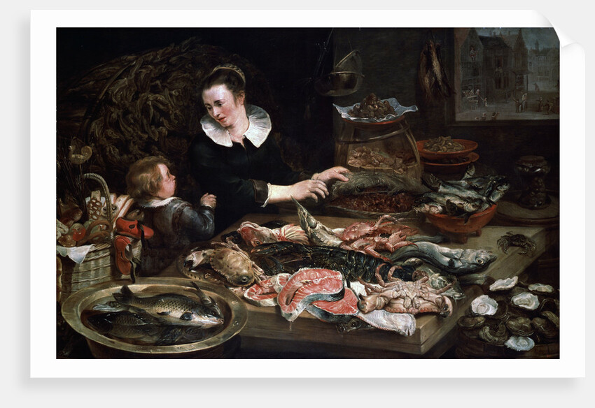 A Fishmongers Shop, c1616-1618. by Frans Snyders