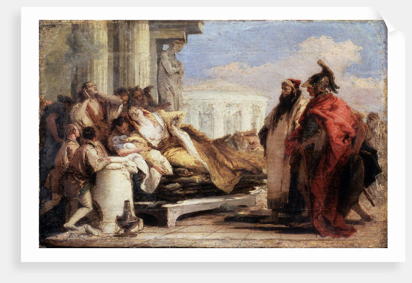 The Death of Dido, 1757-1760. by Giovanni Battista Tiepolo