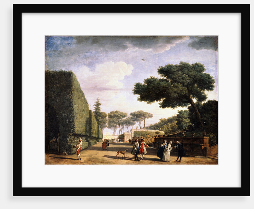 View in the Park of the Villa Pamphili in Rome, 1749. by Claude-Joseph Vernet