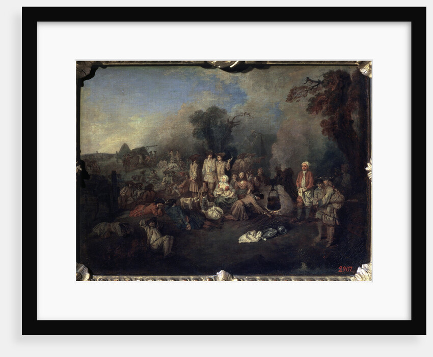 Bivouac, c1710 by Jean-Antoine Watteau