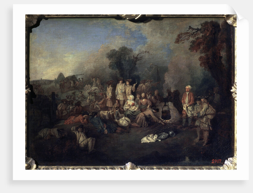 Bivouac, c1710 by Jean-Antoine Watteau