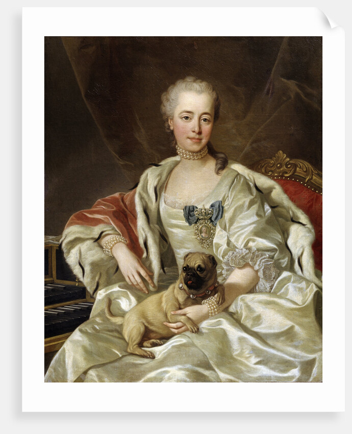 Portrait of Countess Ekaterina Golitsyna, 1759. by Louis Michel van Loo