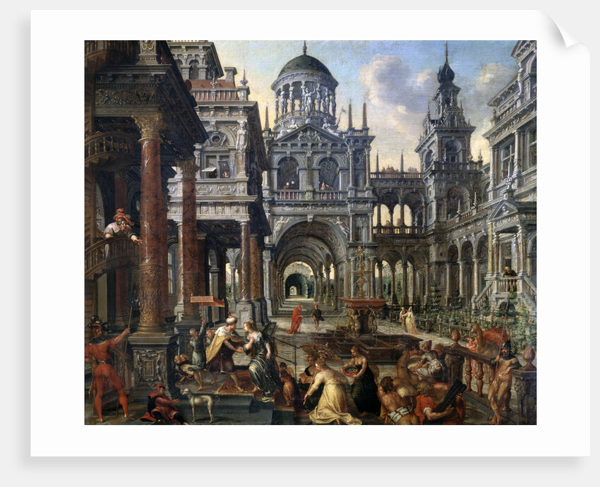 The Queen of Sheba before Solomon, 1601. by Hans Vredeman de Vries