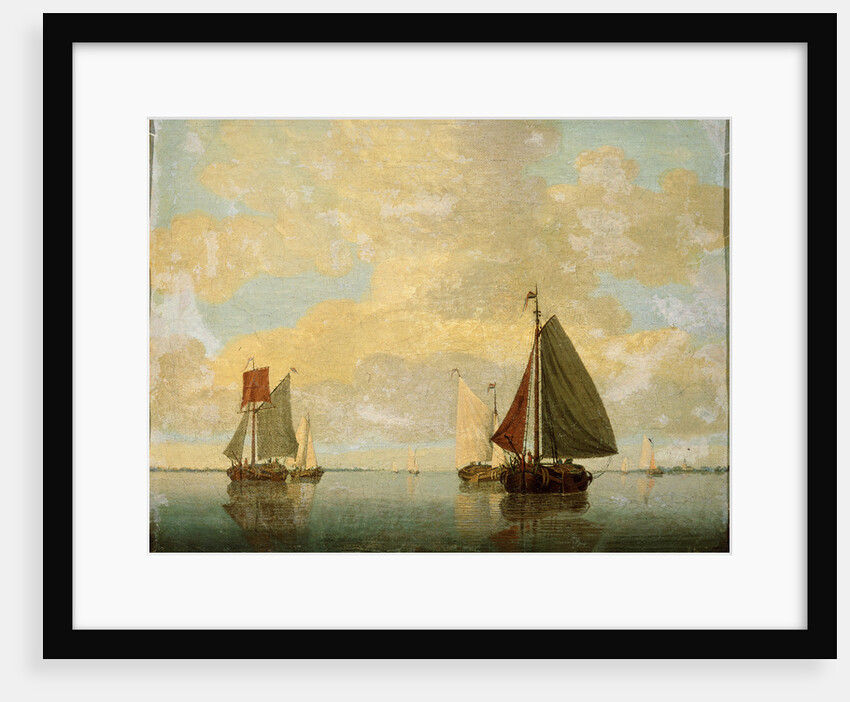 Sailing Boats, 17th century by Willem van de Velde the Younger