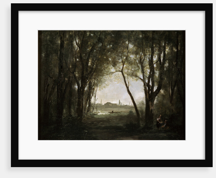 Scene near a Lake, 1860-1873. by Jean-Baptiste-Camille Corot