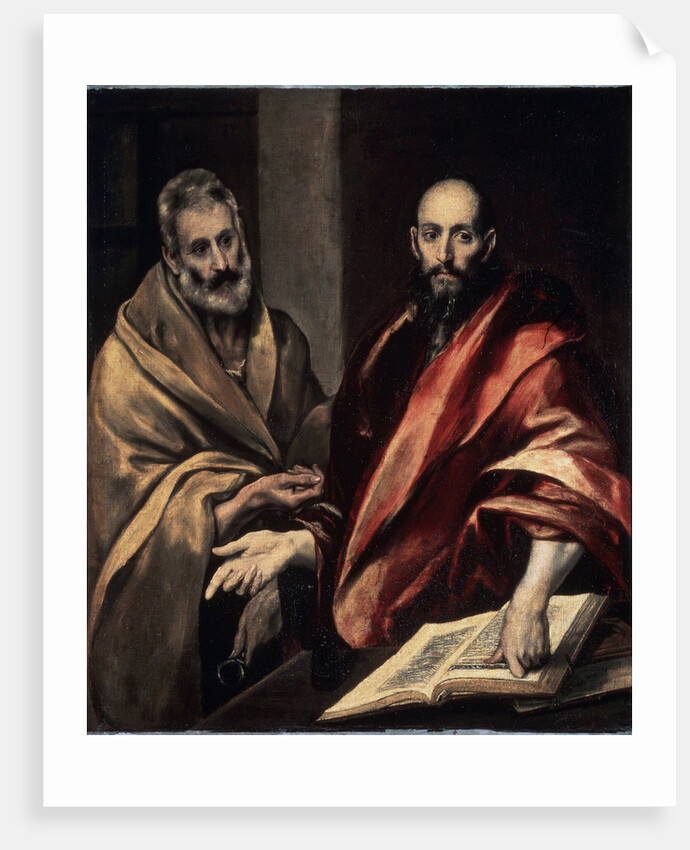The Apostles St. Peter and St. Paul, 1587-1592. by El Greco