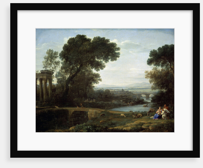 Landscape with the Rest on the Flight into Egypt (Midday), 1661. by Claude Lorrain