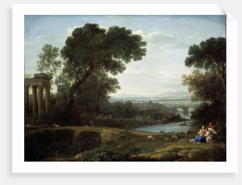 Landscape with the Rest on the Flight into Egypt (Midday), 1661. by Claude Lorrain