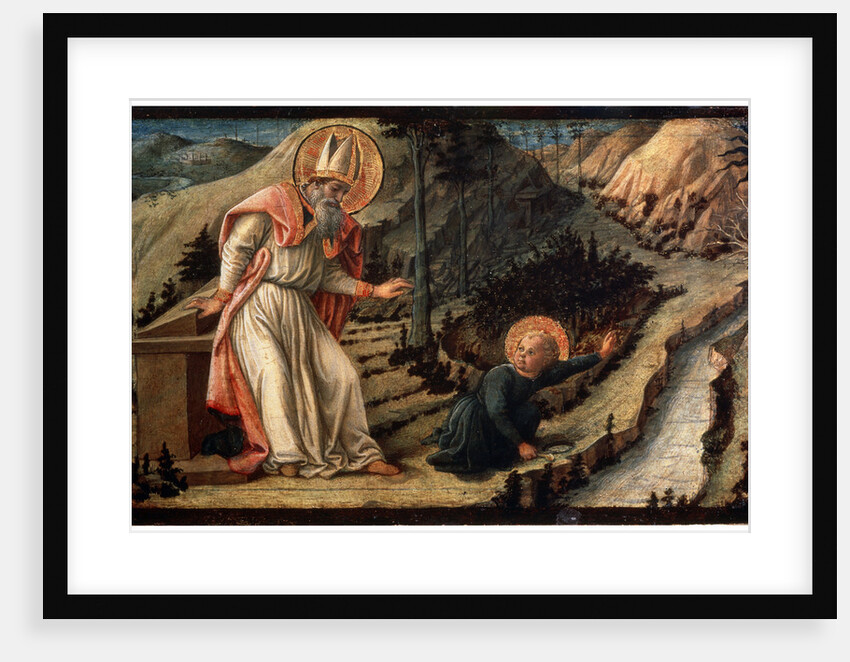 The Vision of Saint Augustine, between 1452 and 1465. by Filippo Lippi