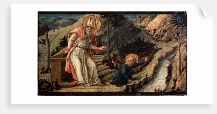 The Vision of Saint Augustine, between 1452 and 1465. by Filippo Lippi