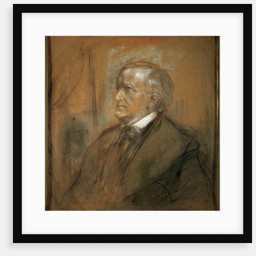 Portrait of the composer Richard Wagner', (1813-1883) by Franz von Lenbach