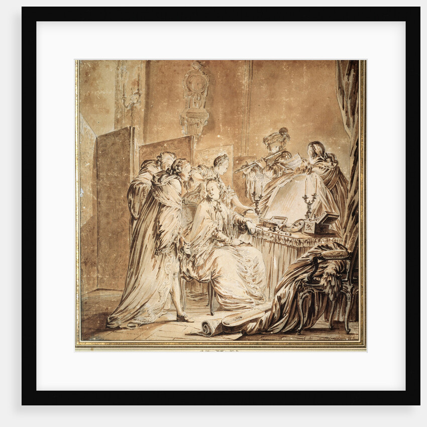 Before the Fancy Dress Ball, 1762. by Jean-Michel Moreau