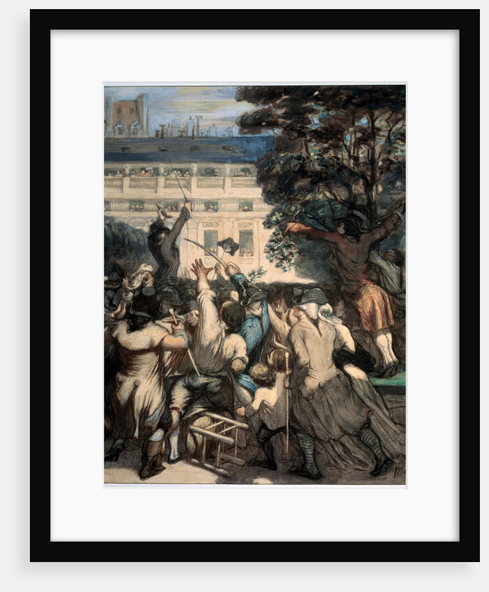Camille Desmoulins in the Palais Royal Gardens, 1848-1849. by Honoré Daumier