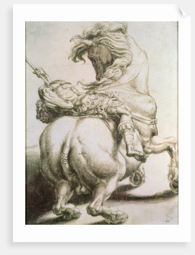 Rider Pierced by a Spear, 16th century by Francesco Salviati