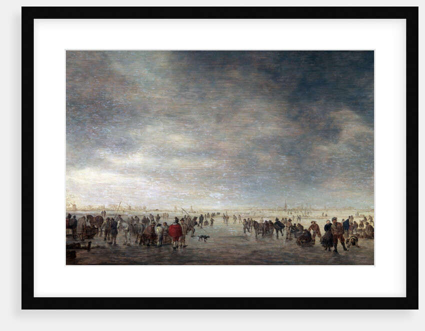 Ice Skaters, 1641. by Jan van Goyen