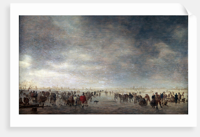 Ice Skaters, 1641. by Jan van Goyen