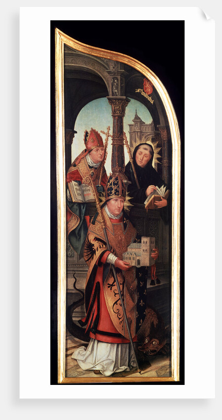 The Annunciation, (Triptych, side panel), 1517. by Jean Bellegambe