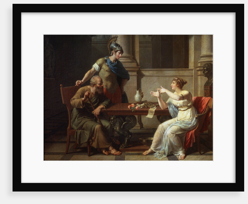 Socrates and Alcibiades at Aspasia, 1801. by Nicolas Andre Monsiau