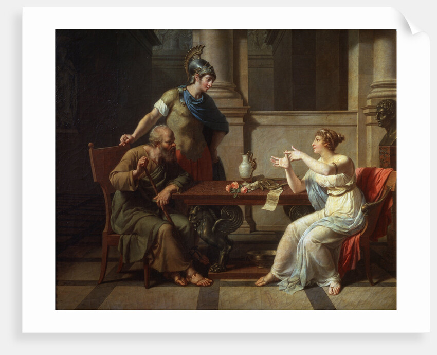 Socrates and Alcibiades at Aspasia, 1801. by Nicolas Andre Monsiau