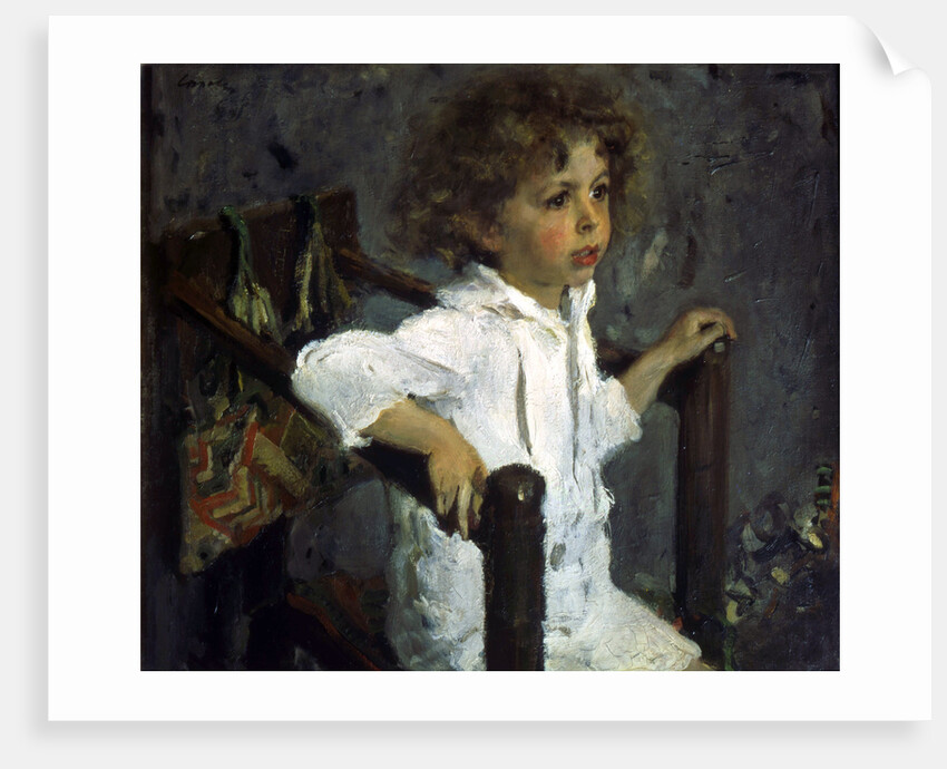 Portrait of Mika Morosov, 1901. by Valentin Serov