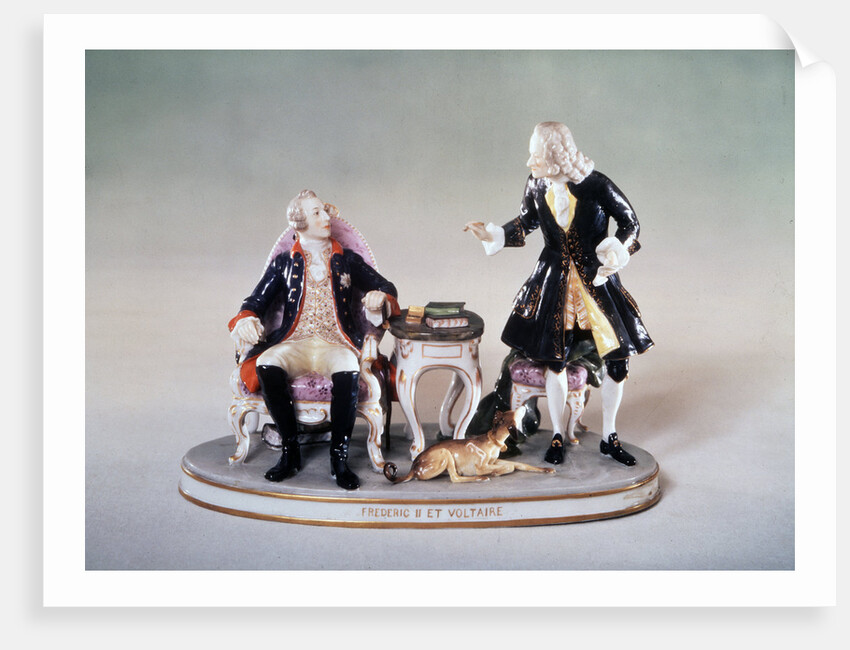 Voltaire and Frederick the Great, 1780s by Unknown Old Master