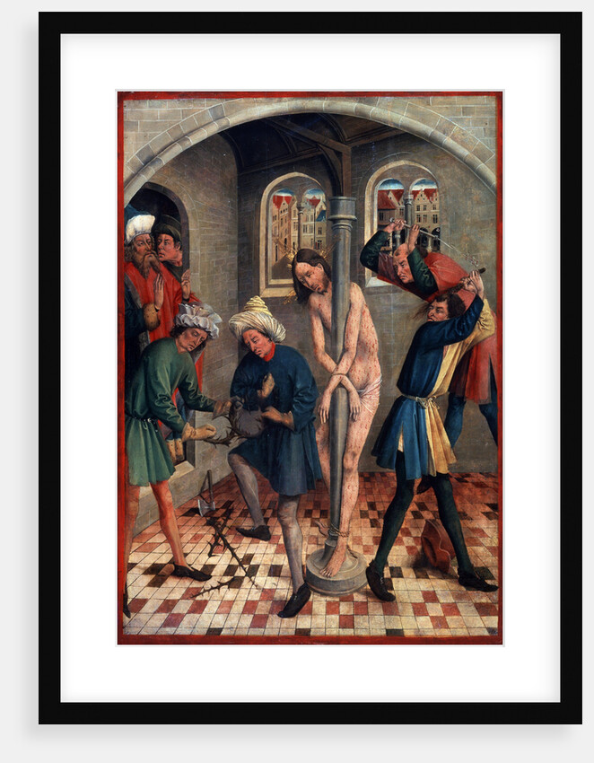 The Flagellation of Christ, before 1457. by Johann Koerbecke