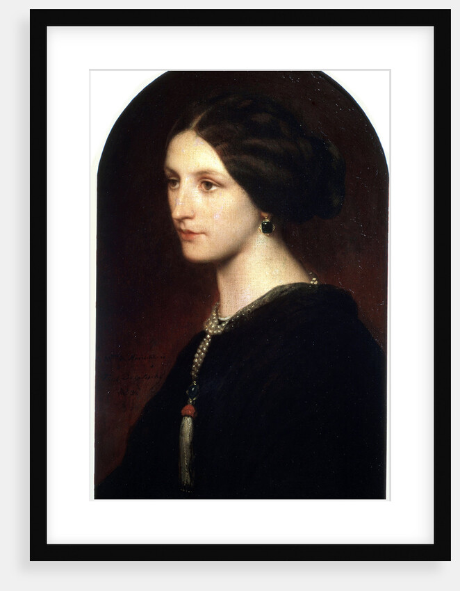 Portrait of Countess Sophie Shuvaloff, 1853. by Paul Delaroche