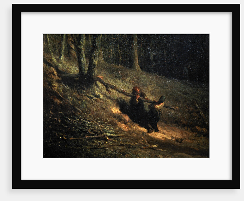 Peasant-Girls with Brushwood (Les Charbonnieres), c1852 by Jean Francois Millet