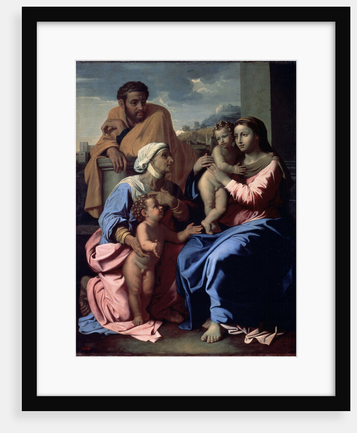 The Holy Family with John the Baptist and Saint Elizabeth, 1644-1655. by Nicolas Poussin