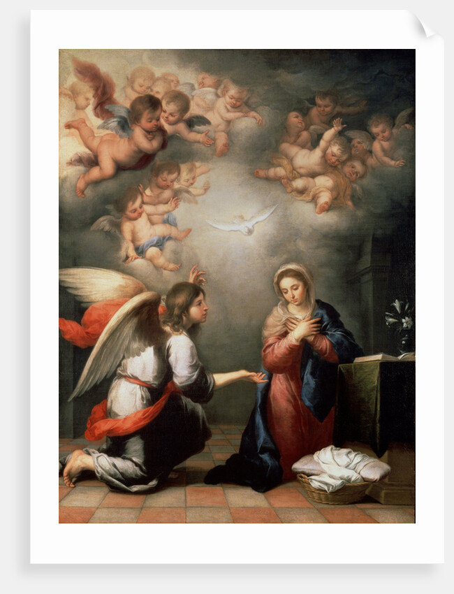 The Annunciation, 1660s. by Bartolomé Esteban Murillo