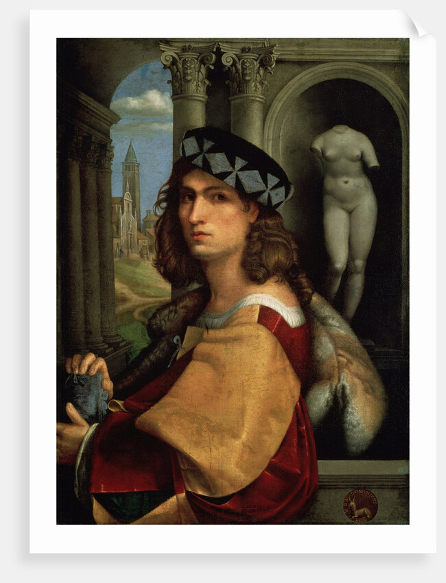 Portrait of a Man, (Self-Portrait), 1512 by Domenico Capriolo