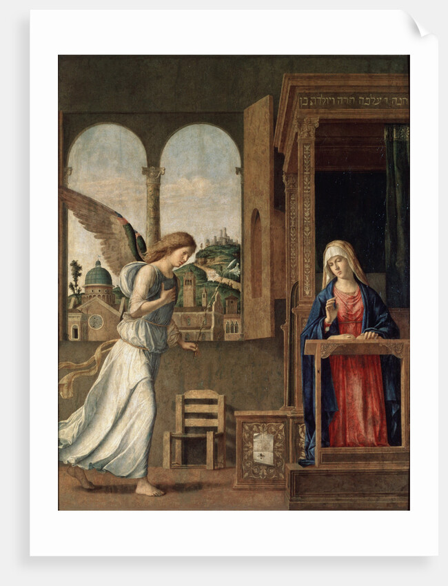 The Annunciation, 1495. by Giovanni Battista Cima da Conegliano