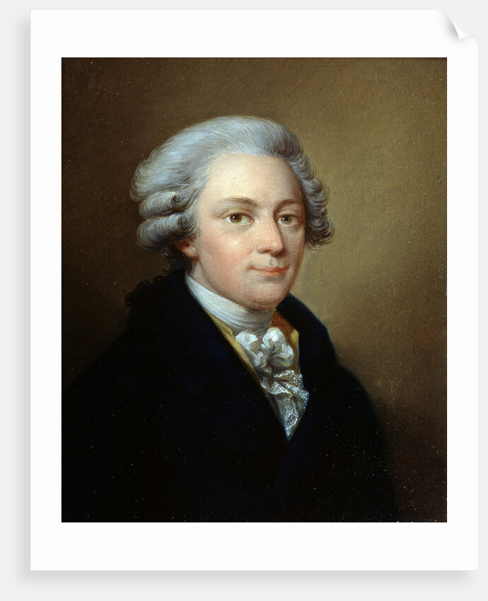 Portrait of the composer Wolfgang Amadeus Mozart by Jozef Grassi