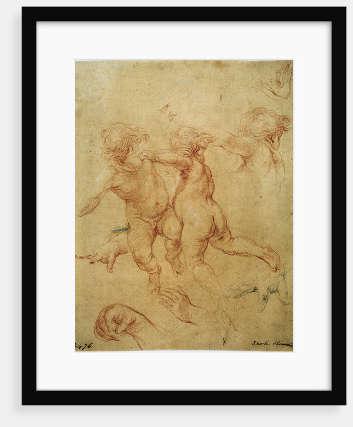 Two flying putti, study, 1740s by Pompeo Batoni