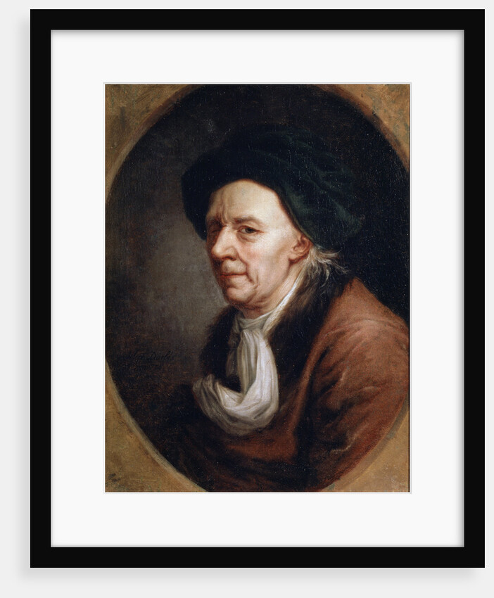 Portrait of the Mathematican Leonhard Euler,, German painting of 18th century by Joseph Friedrich August Darbes
