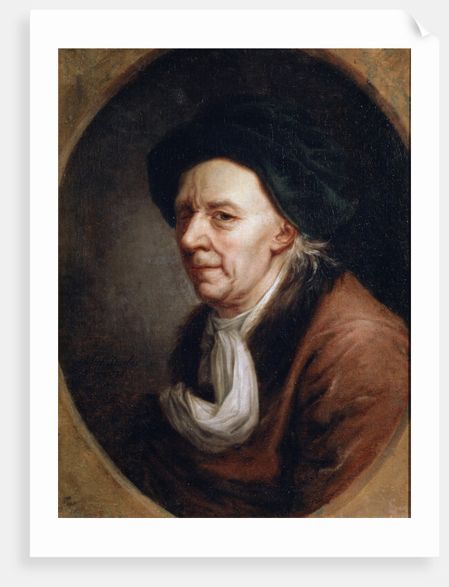 Portrait of the Mathematican Leonhard Euler,, German painting of 18th century by Joseph Friedrich August Darbes