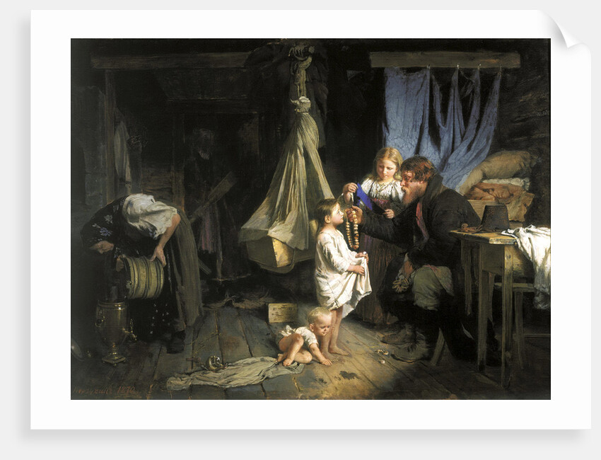 Return from Town, 1870. by Alexei Ivanovich Korzukhin