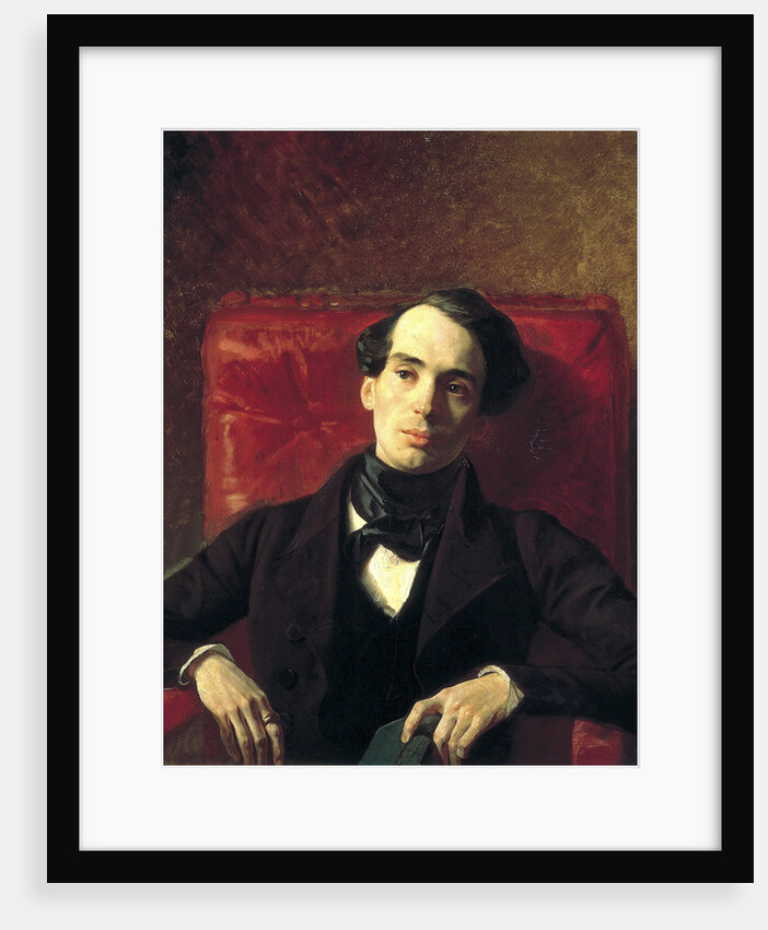 Portrait of the author Alexander Strugovshchikov,, 1840. by Karl Briullov