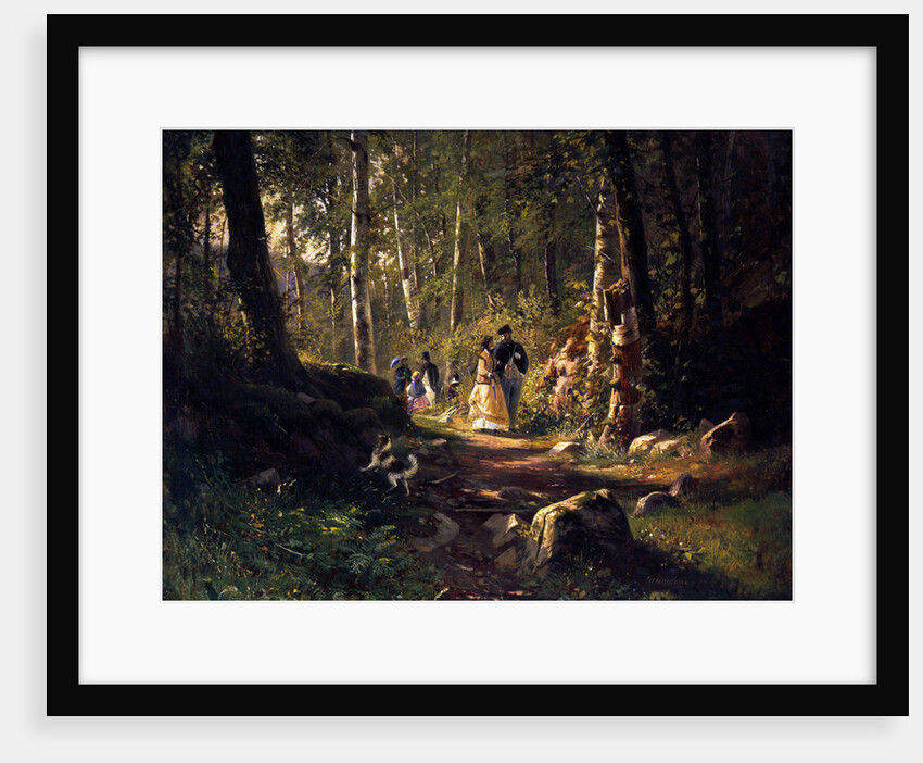 A Walk in a Forest, 1869 by Ivan Shishkin