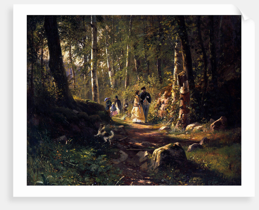 A Walk in a Forest, 1869 by Ivan Shishkin
