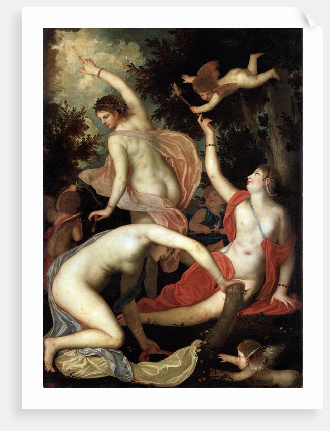 Graces and Cupid, c1600-1640 by Padovanino
