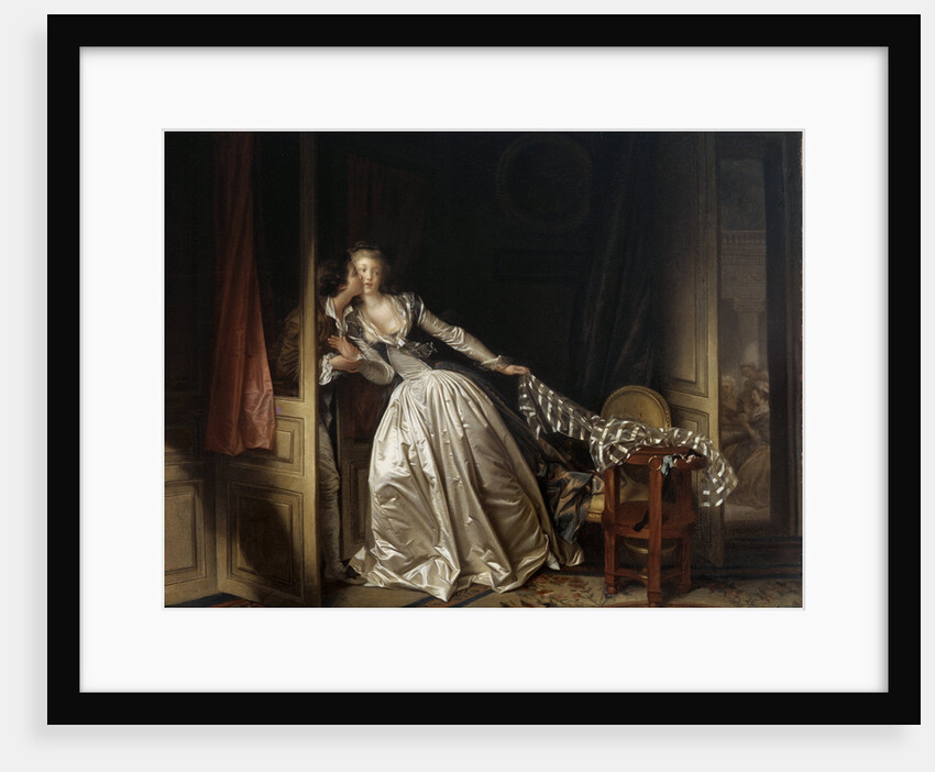 The Stolen Kiss, end 1780s. by Jean-Honore Fragonard