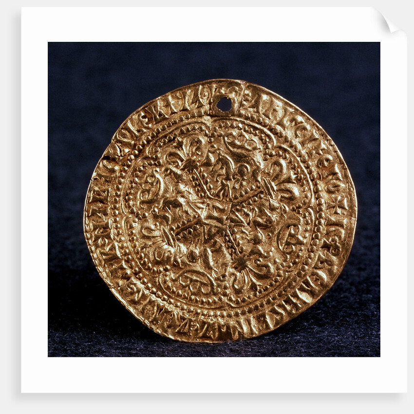 Coin (Korabelnik) of Tsar Ivan III (Averse: blossom cross), 1471-1490 by Unknown