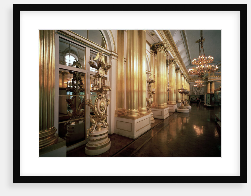 The Heraldic Hall in the Winter Palace, 1839. by Vasily Stasov